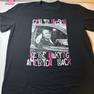 Trump Black and Pink Graphic Men's T-Shirt